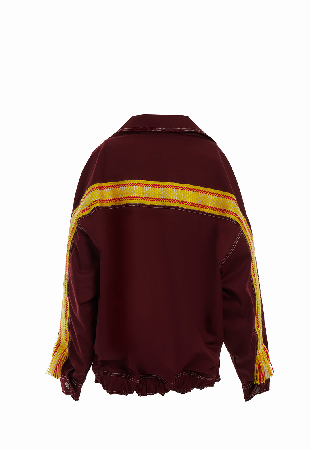 Chaqueta Oversize Acuarela · detalle artesanal